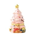 thumbnail image 1 of Ceramic Christmas Tree Candle Holder, Hand-Painted Bear Trinket Box, Hinged Jewelry Organizer, Christmas Decorations for Home & Gift Giving, Christmas Decorations 4.53 inch, 1 of 6