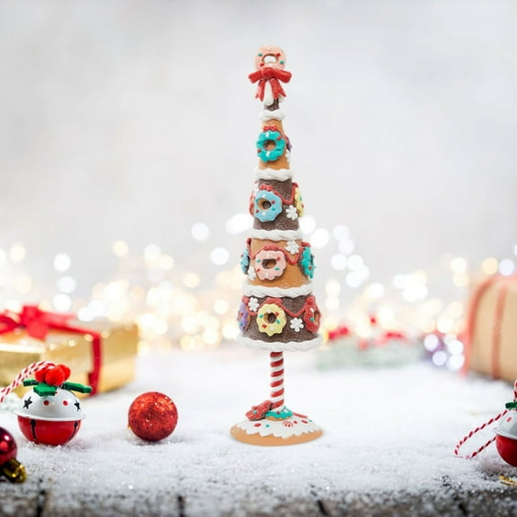 Ceramic Christmas Tree, Lighted Tabletop Vintage Christmas Tree with Multicolored Lights and Star, Prelit Battery Operated Vintage Ceramic Tree for Office Table Holiday Decorations