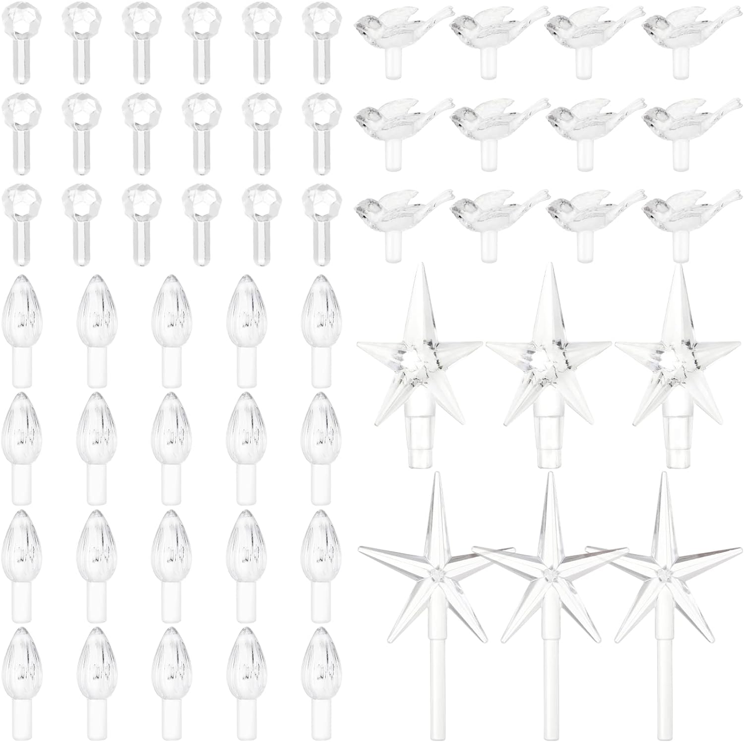 Ceramic Christmas Tree Replacement Bulb Set Includes 60 Replacement