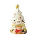 thumbnail image 1 of Ceramic Christmas Tree Trinket Box with Christmas Ornaments and Star Topper for Home Decor and Gift Storage, 1 of 4