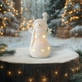 thumbnail image 1 of Ceramic Christmas Village Houses with Light, White Porcelain House Figurine, Rustic Decor for Home Table Bookshelf,Christmas Tree Tower (A), 1 of 5