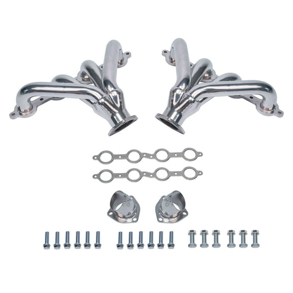 Ceramic Coated LS Block Hugger Headers for Chevy 5.3L 5.7L 6.0L | Fits Classic Trucks, Muscle Cars, Street Rods | Tight-Fit Design for LS Swap Applications