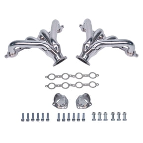 MOTOXIMA Stainless Steel 1-1/2"×1-1/4" Primary Polished Exhaust Headers for 1964–1973 Ford Mustang SBF 260 289 Classic Muscle Cars