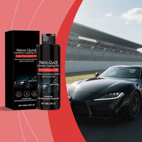 Ceramic Coating, Car Paint High Gloss Finish for Vehicles, Long-Lasting Protection, Easy to Apply 100ml Bottle for Multiple Uses