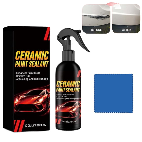 Ceramic Coating For Cars Polish,3.38Fl Oz Titanium Ceramic Wax Cream For Cars,Ceramic Coating For Cars,Waterless Car Wash,Quick Effect Coating Agent For Car,Car Detailing Supplies