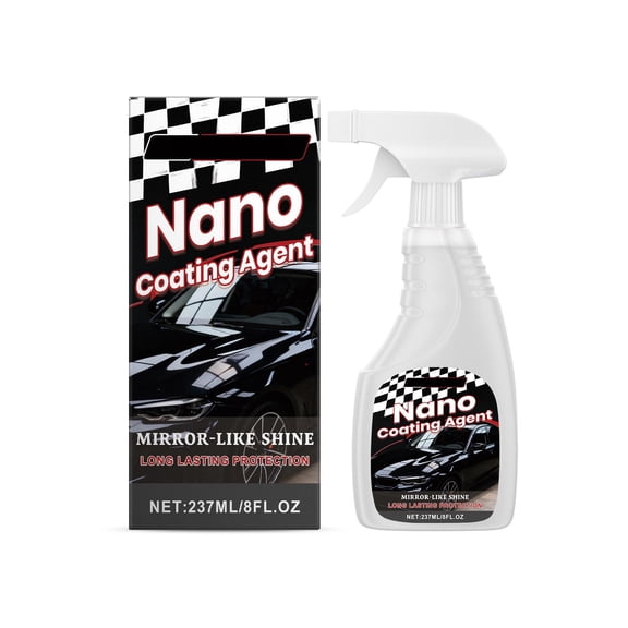Ceramic Coating Gloss Spray For Car Paint Chrome And Plastic Surfaces Providing Mirror Like Shine And Gentle Protection