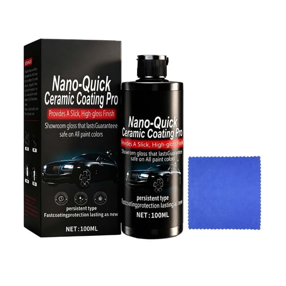 Ceramic Coating Pro 100Ml High Gloss Car Paint Sealant Long Lasting Protection For All Vehicle Paint Colors