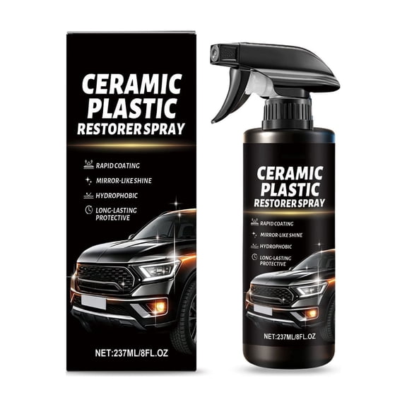 Ceramic Coating Spray, Car Paint Gloss Restorer With Hydrophobic Protection, SiO2 Surface Treatment For Auto Body Clear Coat Chrome Plastic Trim, Water Repellent Shine Enhancer
