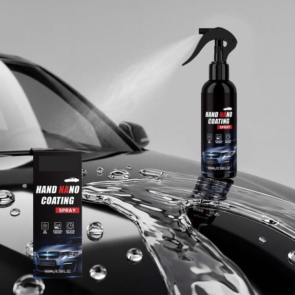Ceramic Coating Spray, Car Wax Spray with Nano-Crystal Technology for Scratch & Water Protection, Long-Lasting Gloss  Easy Apply Automotive Exterior Care