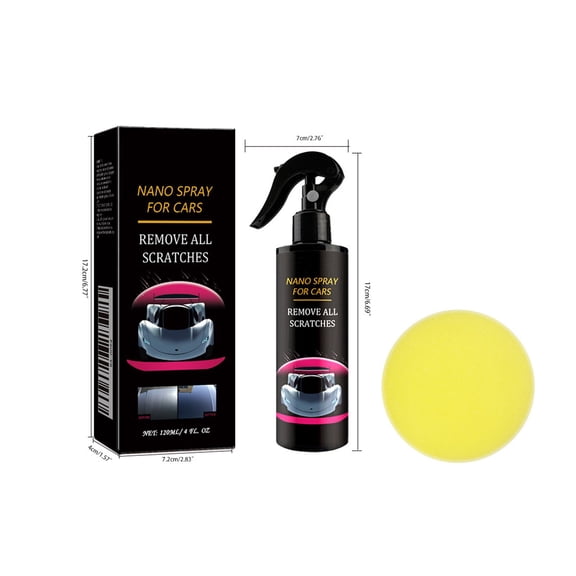 Ceramic Coating Spray For Cars Hydrophobic Protection Liquid With Foam Sponge 120ml