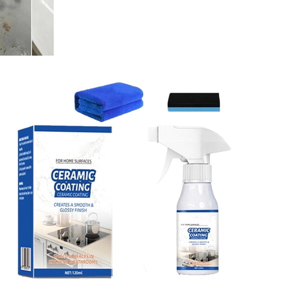 Ceramic Coating Spray For Home, Ceramic Coating For Home Surface Protector Spray, Multi-Surface Quick Tech Shield & High Gloss Sealer, Water Stain Repellent, For Stove Top, Mirror, Porcelain (1PC)