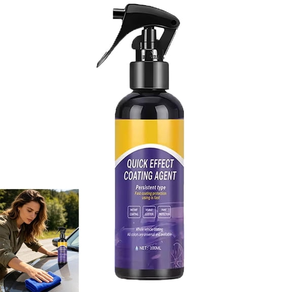Ceramic Coating Spray Paint Sealant Tratment, Hydrophobic Surfac Shield, Gloss Enhancement Formula | Quick Shine Protection Liquid For Cars Motorcycles SUVs Exterior Care