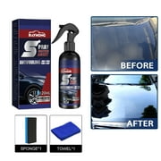 Ceramic Coating Top Coat for Cars Quick Car Wax Polish Spray Waterless Wash & Wax Hydrophobic Polish & Polymer Paint Sealant Detail Protection 120ML