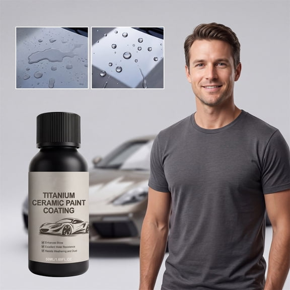 Ceramic Coating for Cars, 9H Hardness Hydrophobic Paint Sealant, Car Paint Protection Coating with Scratch Resistant Formula for Auto Detailing