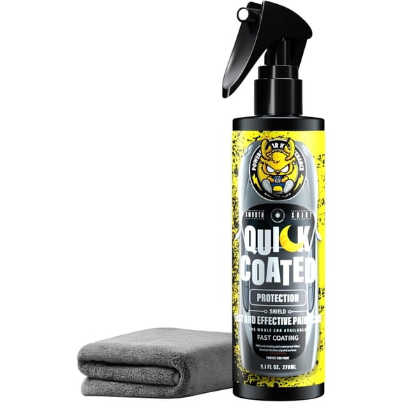 Ceramic Coating for , RV, , Boat - Hydrophobic Sealant & Wax - Quick Detailer for Gloss , Wheels, Trim - Safe Chrome, Plastic, Vinyl - 9.1 fl oz