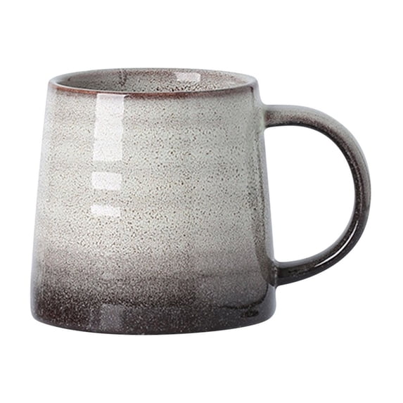 Ceramic Coffee Cup Mug 10 oz - Gradient Ceramic Mug for Hot or Cold Drinks - Ergonomic Comfort Grip - Easy Clean Wide Mouth - Home Office Tea Cup