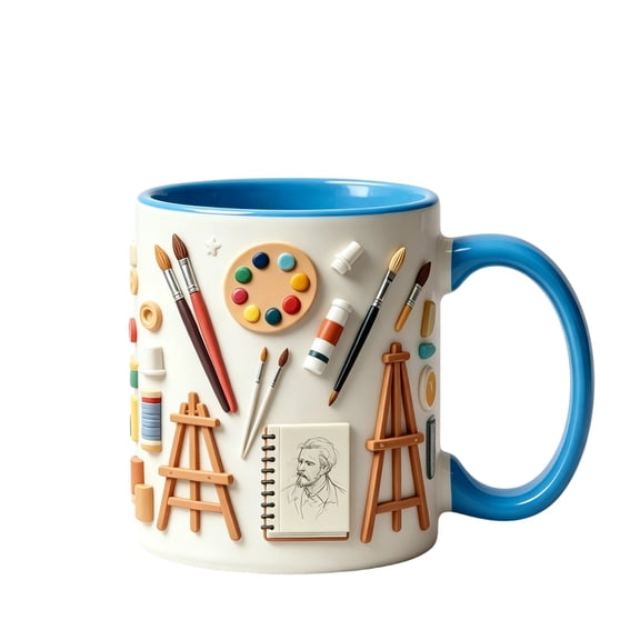 Ceramic Coffee Cups Essential for Daily Use, Holiday Drinking Cups Perfect for Gifting, 11oz Stoneware, Microwave and Dishwasher Safe, Great for Coffee Lovers and Tea Drinkers