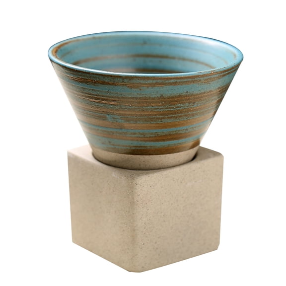 Ceramic Coffee Cups Japanese Pull Flower Porcelain-Cup Coffee Mugs with Base
