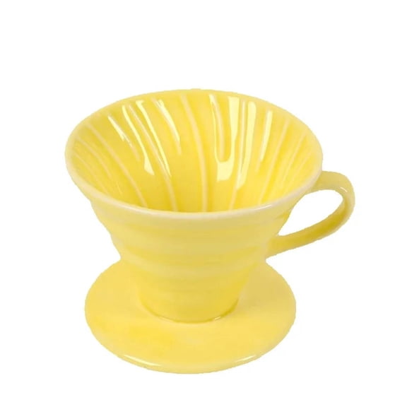 Ceramic Coffee Dripper – Engine-Style Pour Over (Reusable, 1–4 Cups)
