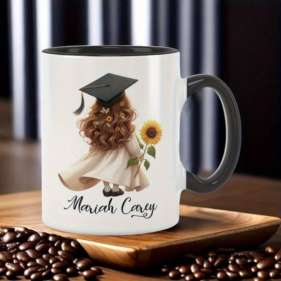 Ceramic Coffee with Handle Graduation Cap Design Ideal Hot or Cold Drinks Graduation Christmas Wedding Birthday Valentine S Day Coffee Bar Accessories