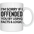 thumbnail image 1 of Ceramic Coffee Mug 11 oz Funny Saying Coffee Tea Cup Office for Coworker Mom Dad Mug Women Men Dark Humors True Joke Ceramic Mug - White, 1 of 8