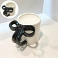 thumbnail image 1 of Ceramic Coffee Mug, Bow Handle Coffee Cup, Bowknot Tea Cup, Heat-Resistant Latte Cup with Bow Shaped Handle for Wedding, Birthday & Desk Decor, 1 of 8