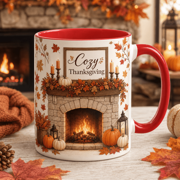 Ceramic Coffee Mug Cozy Thanksgiving Ceramic for Morning Coffee Thanksgiving Host Gift
