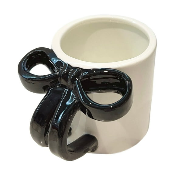 Ceramic Coffee Mug Cute Bow Cup Cups Latte Mugs Bowknot Cappuccino Cups For Milk Tea Coffee