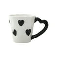 thumbnail image 1 of Ceramic Coffee Mug - Elegant 3D Heart Embossed Tea Cups for Latte Hot Tea Milk, for Lover Mom Birthday Christmas Valentine's Day Gifts (White), 1 of 6