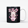 Ceramic Coffee Mug, Kawaii Cat Holding Strawberry Milk Carton with Text ...