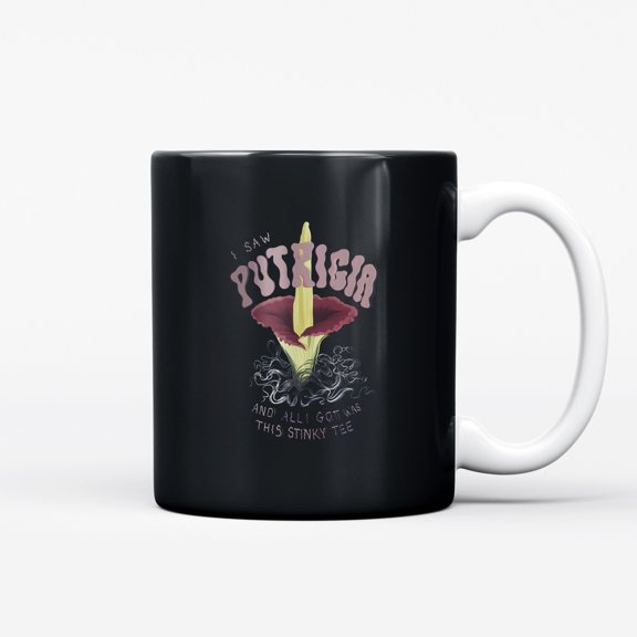Ceramic Coffee Mug, Putricia Corpse Flower Illustration, Funny for Coffee Lovers