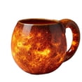 thumbnail image 1 of Ceramic Coffee Mug | Sun Themed Ceramic Coffee Cup, Coffee Mug with Handle for Coffee Lovers, Space Themed Decor for Desk, Bedroom and Party, Single Pack, 1 of 4
