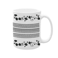 thumbnail image 1 of Ceramic Coffee Mug With Geometric Pattern And Botanical Motif Large Capacity Handle Dishwasher Safe For Home Office Use, 1 of 4