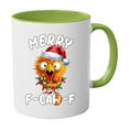 thumbnail image 1 of Ceramic Coffee Mug With Rooster Print And Humorous Lettering Large Handle Comfortable Grip Dishwasher Safe Cup For Home Office Use, 1 of 4