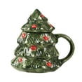 thumbnail image 1 of Ceramic Coffee Mug with Christmas Tree Design, Holiday Coffee Mug for Hot Cocoa or Tea, Dishwasher Safe Mug for Home and Kitchen Use, 1 of 6