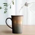 thumbnail image 1 of Ceramic Coffee Mug with Gold Rim, 10.5 oz Microwave Safe Ceramic Cup for Hot Beverages, Dishwasher Safe Coffee Cup for Daily Home Use, 1 of 6