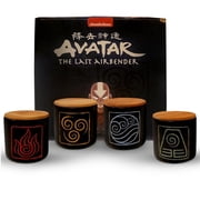 Ceramic Coffee Mugs Set of 4 Small with 8 oz in size - Ideal Cups for Hot Tea, Chocolate or Coffee - Avatar The Last Airbender Mug Set of 4, Microwave Safe, Modern, Unique Style for Any Kitchen