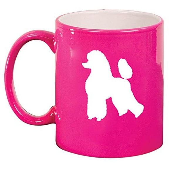 Ceramic Coffee Tea Mug Cup Poodle (Pink)