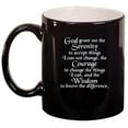 thumbnail image 1 of Ceramic Coffee Tea Mug Cup Serenity Quote (Black), 1 of 1