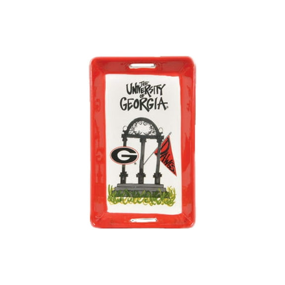 Ceramic Collegiate Handled Mini Tray (Georgia)