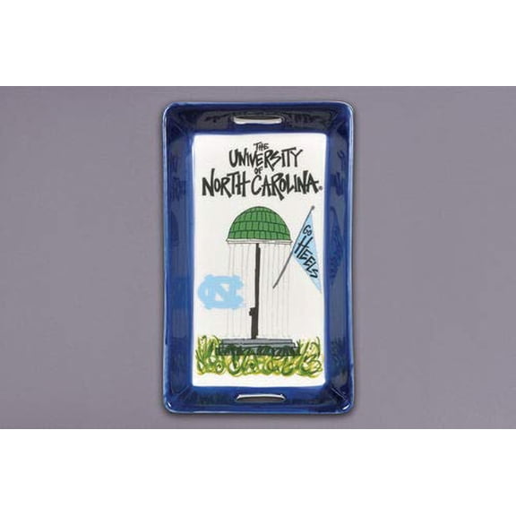 Ceramic Collegiate Handled Mini Tray (UNC)