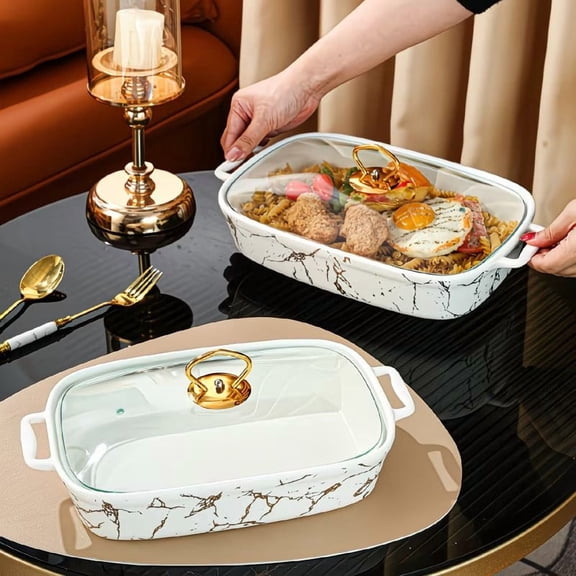 Ceramic Cooking Plate for Stockpots Saucepans Cookware Even Heat Distribution Oven to Table Serving Platter Dishwasher Safe