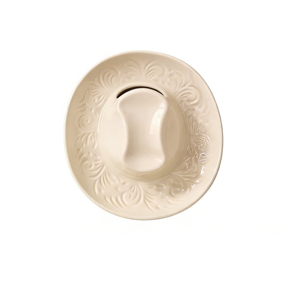 Ceramic Cowboy Hat Hanging Vase - Whimsical Wall Decor, Versatile for Flowers or Small Items, Perfect Gift for Friends & Family, Functional Ceramic Decorative Item