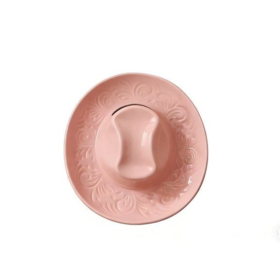 Ceramic Cowboy Hat Hanging Vase - Whimsical Wall Decor, Versatile for Flowers or Small Items, Perfect Gift for Friends & Family, Functional Ceramic Decorative Item