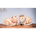 thumbnail image 1 of Ceramic Cowboy Pig Salt and Pepper Shakers Hand Painted Gift, 1 of 3