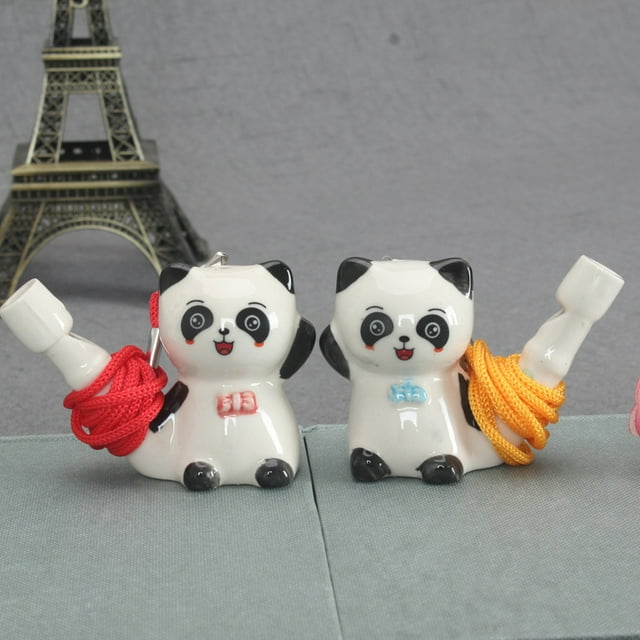 Ceramic Crafts 12736 panda waterbird whistle fortune whistle tourism scenic hot selling crafts