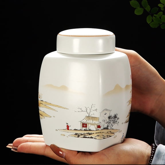 Ceramic Cremation Urns Funeral Pet Cat Dog Memorial Keepsake Ashes Container Jars Casket Columbarium Pet's Memory