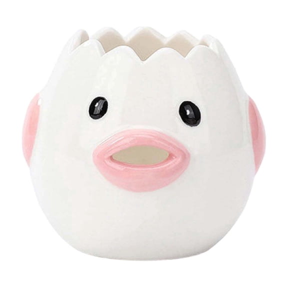 Ceramic Cute Chicken Egg Separator Efficient Yolk White Filter For Baking Kitchen Fun And Easy To Clean Pink