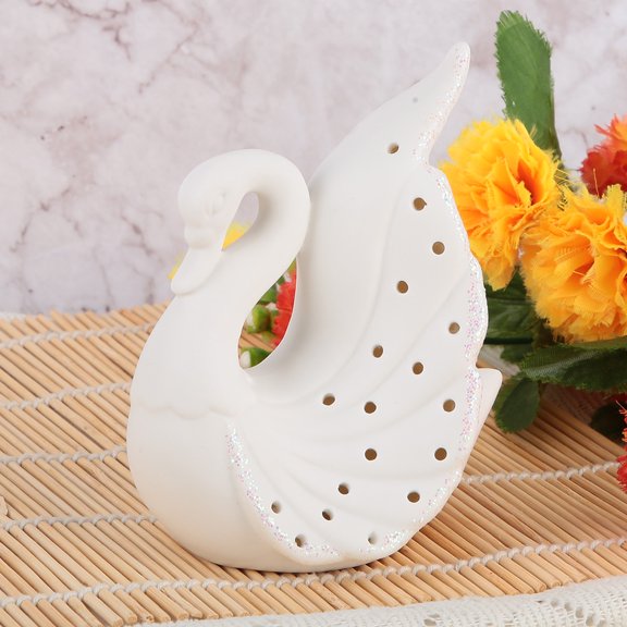 Ceramic Decoration Lamp Swan Light, Swan Decoration Lamp LED Swan Light, For Bedroom Bookshelf Study Room