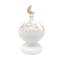 thumbnail image 1 of Ceramic Decorative Mosque Ornament with Crescent Dome Design for Home and Event Tabletop Display Islamic Art Decor, 1 of 4